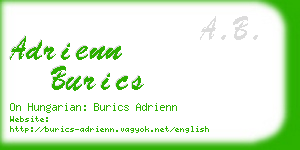 adrienn burics business card